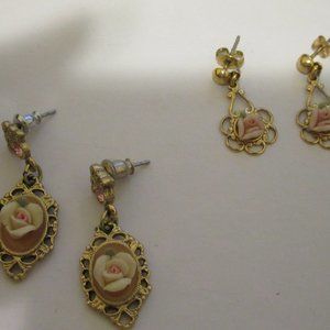 Two Pair 1928 Earrings